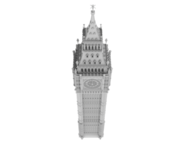 Big Ben isolated on background. 3d rendering - illustration png