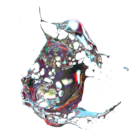 liquido spruzzo su sfondo. 3d interpretazione - illustrazione png