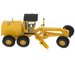Snow plow machine isolated on background. 3d rendering - illustration png