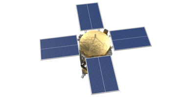 Raum Satellit umkreisen im Raum. 3d Rendern - - Illustration png