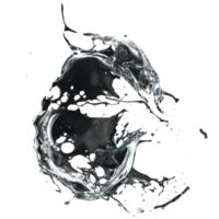 Liquid splash on background. 3d rendering - illustration png