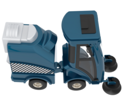 Street sweeper isolated on  background. 3d rendering - illustration png