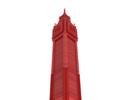 Big Ben isolated on background. 3d rendering - illustration png