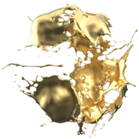 liquide éclaboussure sur Contexte. 3d le rendu - illustration png