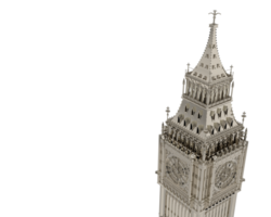 Big Ben isolated on background. 3d rendering - illustration png