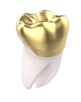 dente implantar isolado em fundo. 3d Renderização- ilustração png