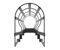 fuoco fuga le scale isolato su sfondo. 3d interpretazione - illustrazione png