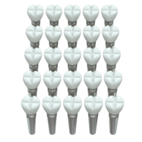 dente impiantare isolato su sfondo. 3d rendering- illustrazione png