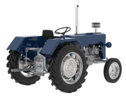 Old tractor isolated on background. 3d rendering - illustration png