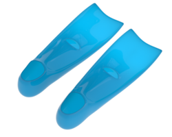 Swim fins isolated on background. 3d rendering - illustration png