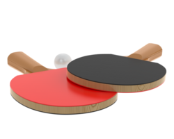 Table tennis paddle isolated on background. 3d rendering - illustration png