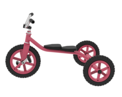 Tricycle isolated on background. 3d rendering - illustration png