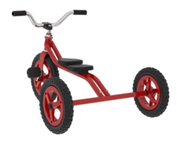 Tricycle isolated on background. 3d rendering - illustration png