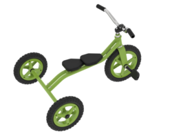 Tricycle isolated on background. 3d rendering - illustration png