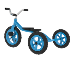 Tricycle isolated on background. 3d rendering - illustration png