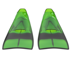 Swim fins isolated on background. 3d rendering - illustration png