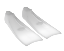 Swim fins isolated on background. 3d rendering - illustration png