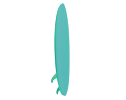 Surf board  isolated on background. 3d rendering - illustration png