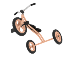 Tricycle isolated on background. 3d rendering - illustration png