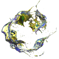 Liquid splash on background. 3d rendering - illustration png