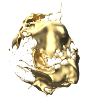 liquido spruzzo su sfondo. 3d interpretazione - illustrazione png