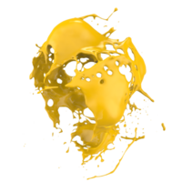 liquido spruzzo su sfondo. 3d interpretazione - illustrazione png