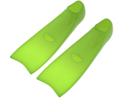 Swim fins isolated on background. 3d rendering - illustration png