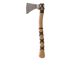 Viking axe isolated on background. 3d rendering - illustration png