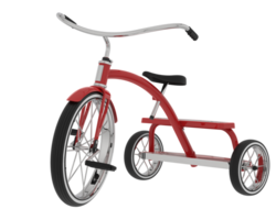 Tricycle isolated on background. 3d rendering - illustration png