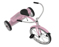 tricycle isolé sur Contexte. 3d le rendu - illustration png