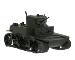 Tank isolated on background. 3d rendering - illustration png