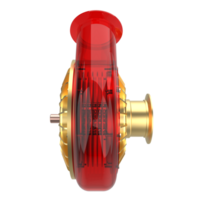 auto motore turbina isolato su sfondo. 3d interpretazione - illustrazione png