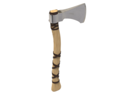 Viking axe isolated on background. 3d rendering - illustration png