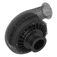 Auto Motor Turbine isoliert auf Hintergrund. 3d Rendern - - Illustration png