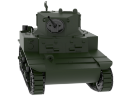 Panzer isoliert auf Hintergrund. 3d Rendern - - Illustration png