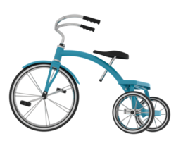 tricycle isolé sur Contexte. 3d le rendu - illustration png