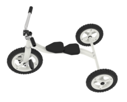 Tricycle isolated on background. 3d rendering - illustration png