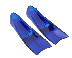 Swim fins isolated on background. 3d rendering - illustration png