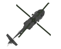 Hubschrauber isoliert auf Hintergrund. 3d Rendern - - Illustration png