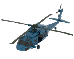Helicopter isolated on background. 3d rendering - illustration png