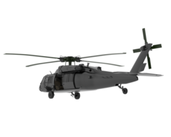 helicóptero isolado em fundo. 3d Renderização - ilustração png