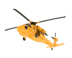 hélicoptère isolé sur Contexte. 3d le rendu - illustration png