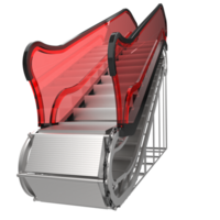 Single escalator isolated on background. 3d rendering - illustration png
