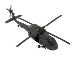 helicóptero isolado em fundo. 3d Renderização - ilustração png