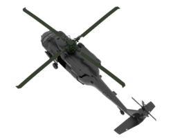 Helicopter isolated on background. 3d rendering - illustration png