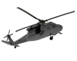 Helicopter isolated on background. 3d rendering - illustration png