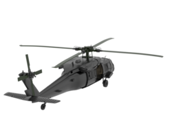 Hubschrauber isoliert auf Hintergrund. 3d Rendern - - Illustration png