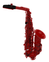 saxophone isolé sur Contexte. 3d le rendu - illustration png