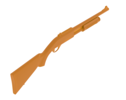 Shotgun isolated on background. 3d rendering - illustration png