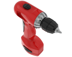 Electric screwdriver isolated on background. 3d rendering - illustration png